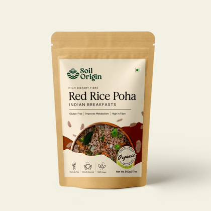 Red Rice Poha (Flakes) - 500 Gm