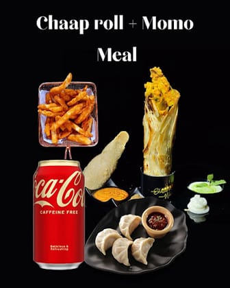 Chaap Roll + Momo Meal
