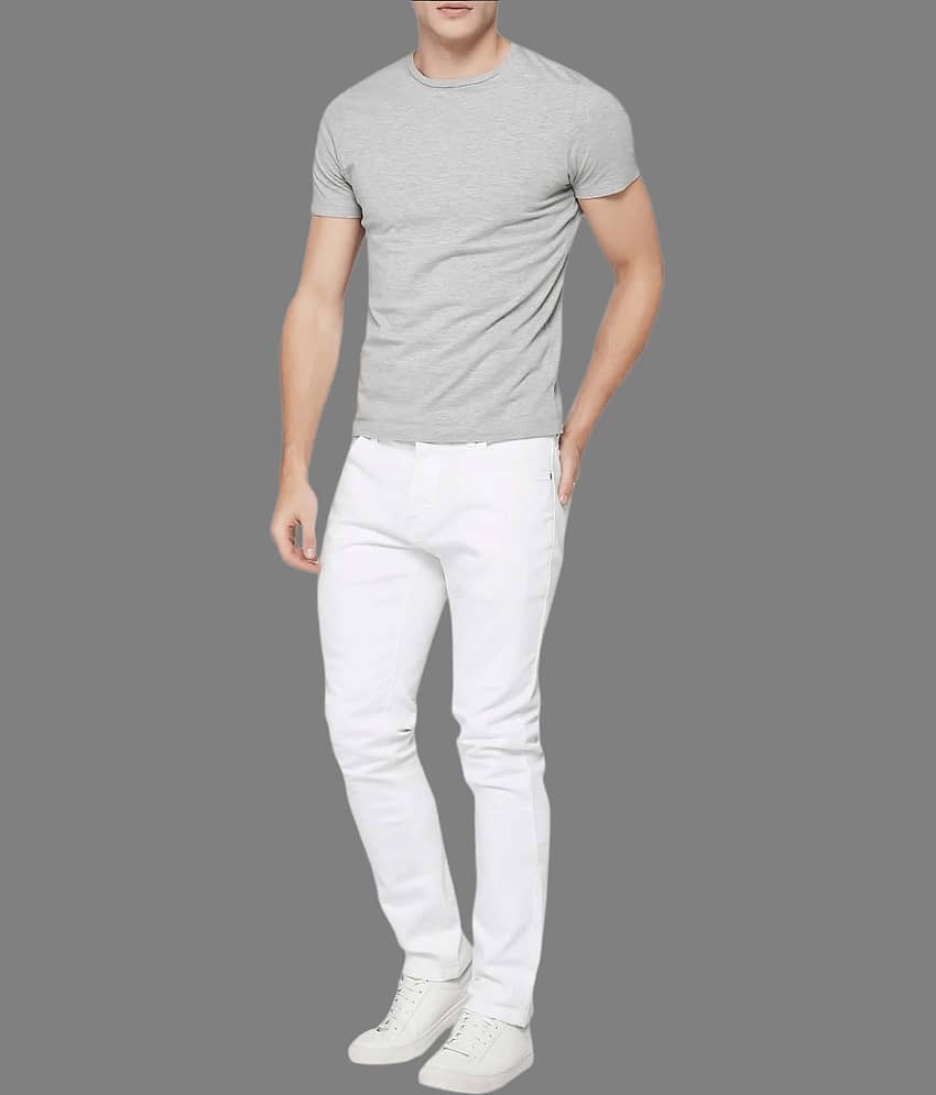 Lawson - White Denim Slim Fit Men's Jeans ( Pack of 1 )