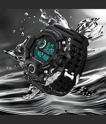 Trex Black Plastic Digital Men's Watch