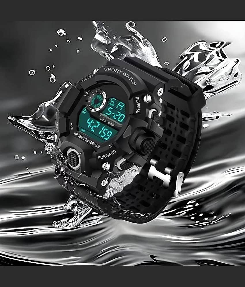 Trex Black Plastic Digital Men's Watch
