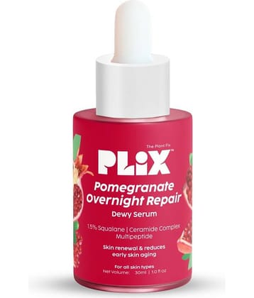 Plix Pomegranate Overnight Repair Dewy Serum for Ageless Younger Skin,Reduce Wrinkles(30 ml)