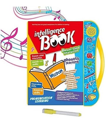 Intelligence Book Sound Book for Children, English Letters & Words Learning Book, Fun Educational Toys. Activities with Numbers, Shapes Learning Book for Toddlers