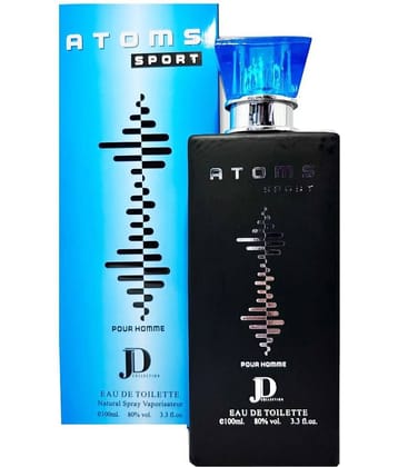 JD Collection ATOMS SPORTS Eau De Toilette 100ml For unisex Eau De Toilette (EDT) For Unisex 100ml ( Pack of 1 )