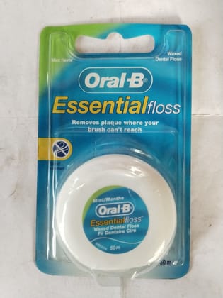 Oral-b Essentialfloss Waxed dental floss 50m 