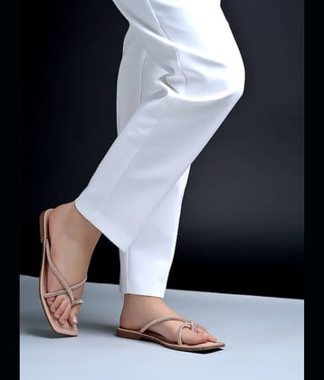 Stylestry Rose Gold Women's Flats