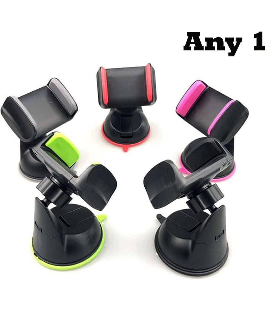 Flenzy Windshield Only Single Clamp Car Mobile Holder - Multicolor
