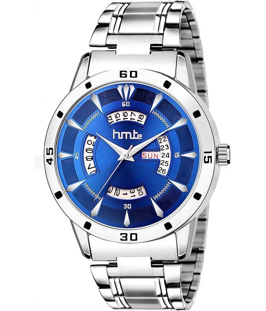 HMTe - Silver Metal Analog Men's Watch