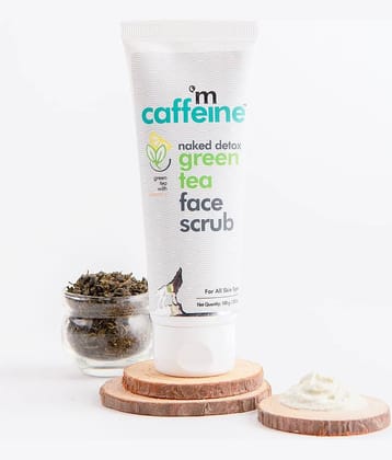 mCaffeine Green Tea Face Scrub Vitimin C 100gm (Pack of 1)