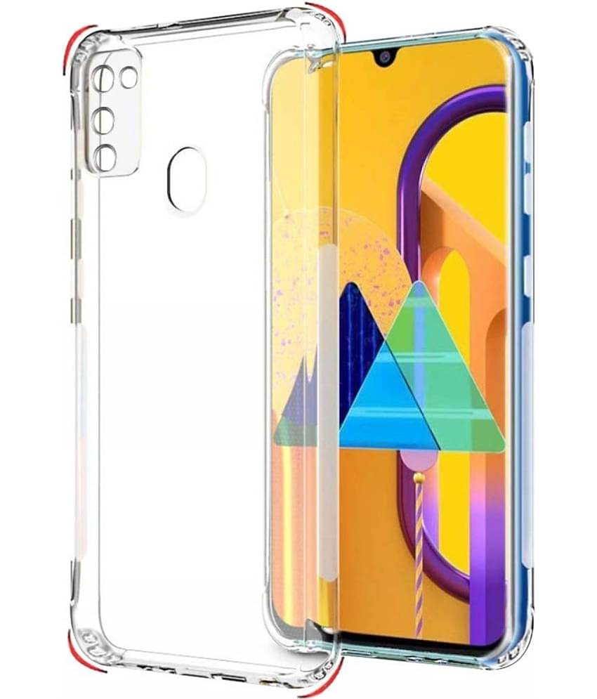 Case Vault Covers - Transparent Silicon Silicon Soft cases Compatible For Samsung Galaxy M30s ( Pack of 1 )