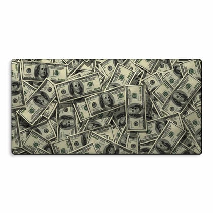 Wrapcart Money Tech Mat | Extra Large Desk Mat & Gaming Mousepad, 11 x 22 Inches