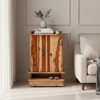 Indian Side Storage Cabinet-Wood Side Board