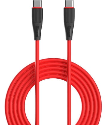 Portronics Red 3A Type C Cable 1 Meter