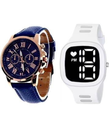 DECLASSE - Multicolor Leather Analog Couple's Watch