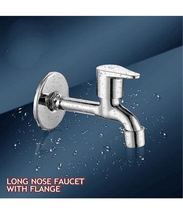 Bathfax STAINLESS STEEL LONG BIB TAP (PACK OF 1) Steel Kitchen Taps Fusion