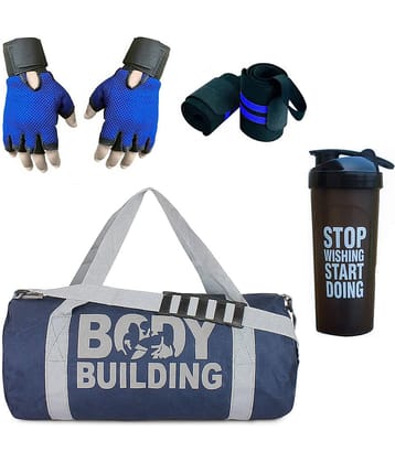 GROUPERS Polyester Blue 20 Ltrs Gym Bag
