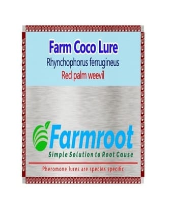 Farmroot RED Red Palm Weevil (Rhyncophorous Pheroginius) pheromone Lure with Bucket trap (2)