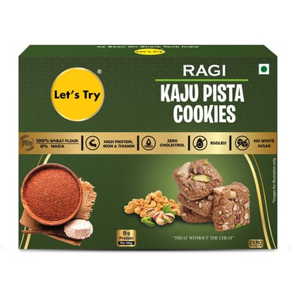 Let's Try Ragi Kaju Pista Cookies - 113g