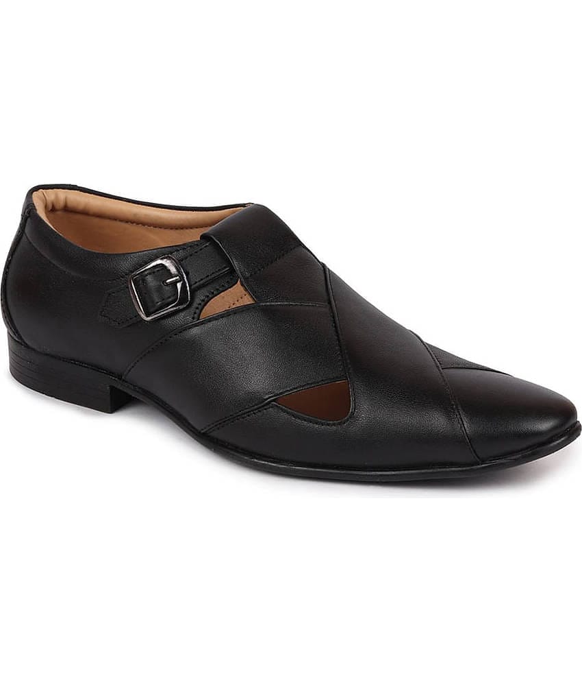 Fausto - Black Men's Sandals