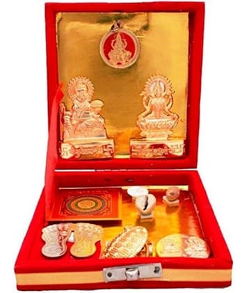Bansiwal Shri Kuber Dhan Laxmi Varsha Yantra for Prosperity & Good Luck Brass Yantra (Pack of 1)