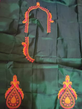 Elegant Electrical Embroidered Blouse Pieces with Traditional Touch