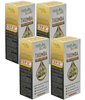 Nature Sure Thumba Wonder Hair Oil for Men and Women - 4 Packs (110ml Each)