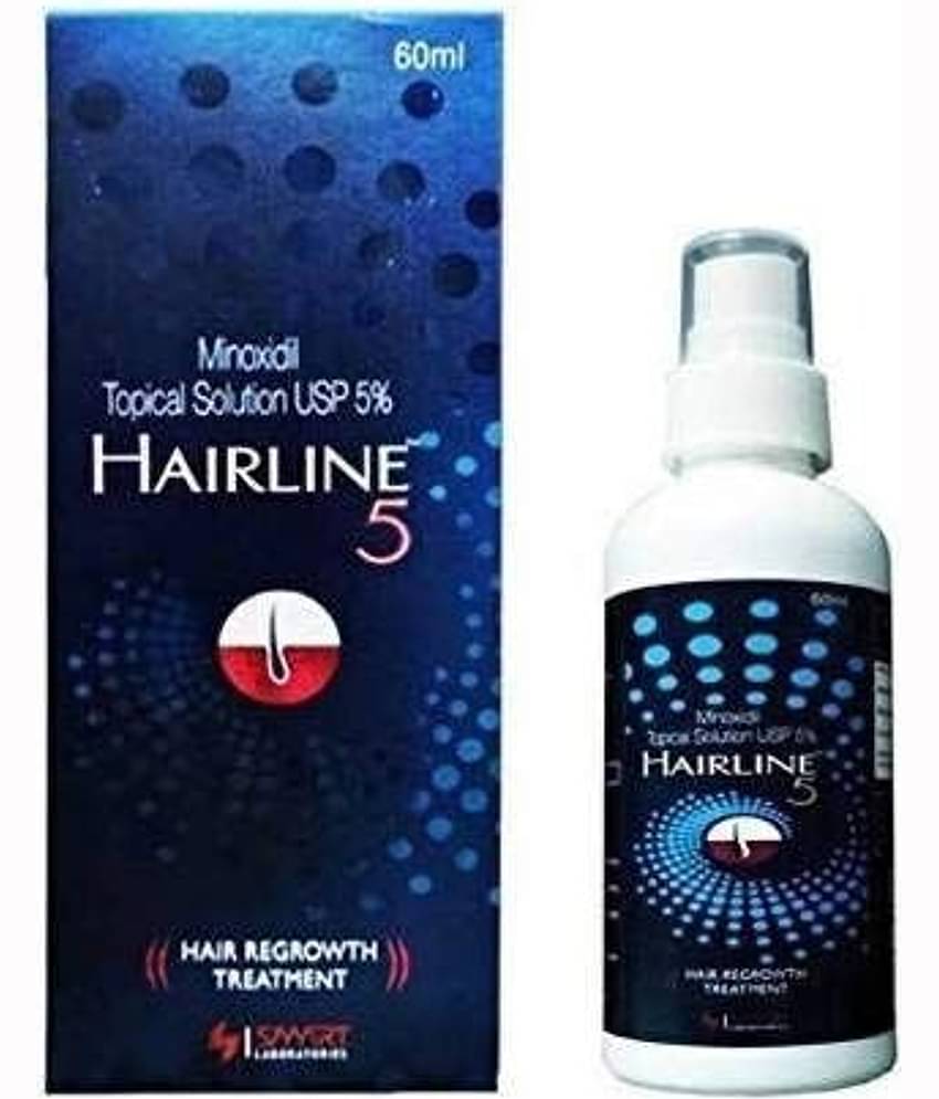 Hairline 5 Topical Solution | Hair Regrowth Treatment | Pack of 2- 60 ml Each
