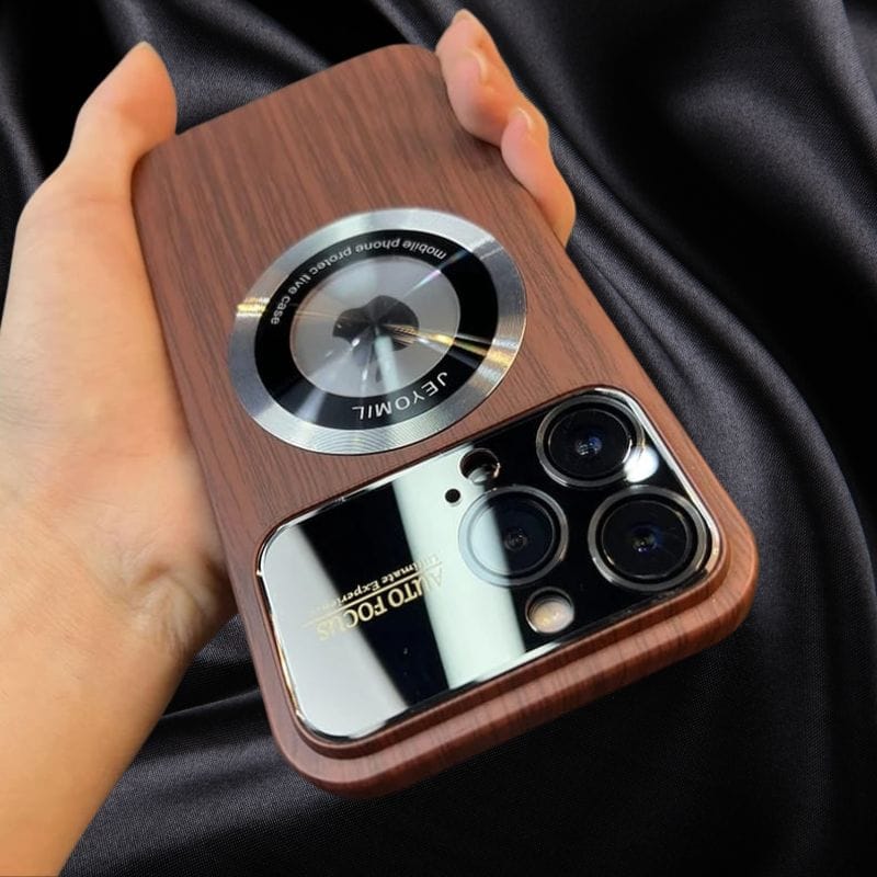 Wooden Style Premium MagSafe Slim Case-iPhone 13 Pro