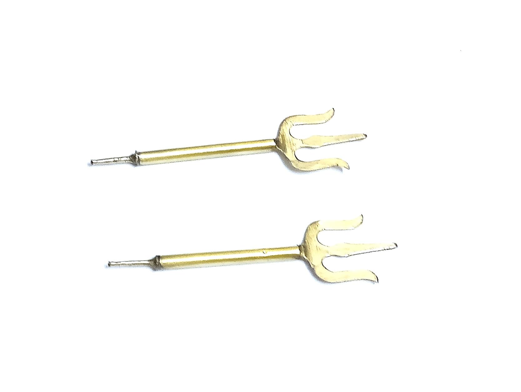 Nawami Lord Shiva Brass trishul, Pack of 2, Size - 16/5 cm.