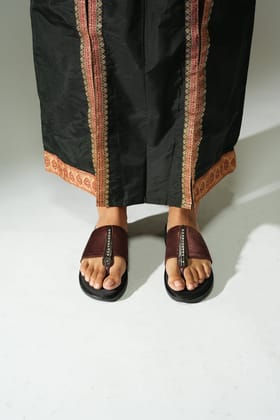 LuxeFab Boho Bliss Flats-Brown / 37