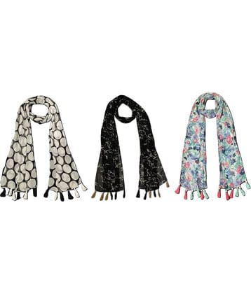 stolevilla Multi Printed Poly Cotton Yarn Stoles