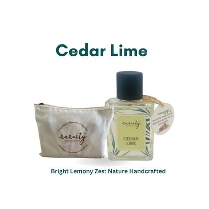 Rareity Perfume – Cedar Lime 50ml | Unisex Fragrance for Men and Women | Fresh Long-Lasting Scent| Travel-Friendly