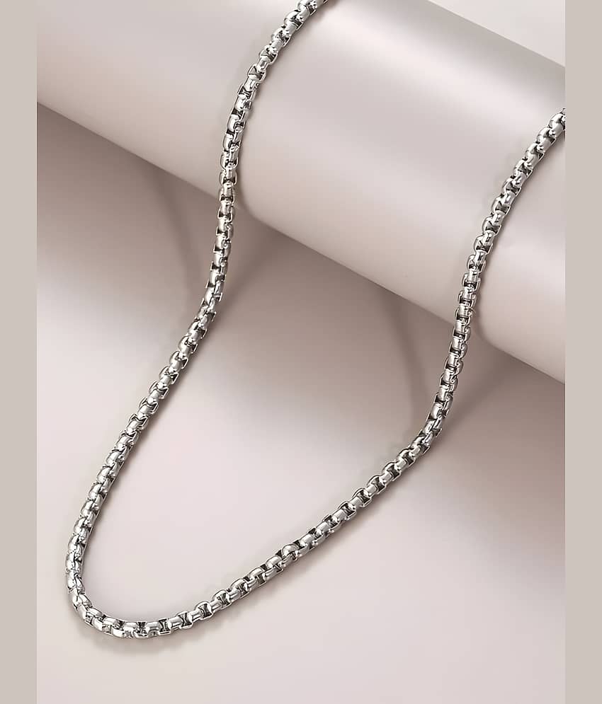 Style Wind Silver Plated Stainless Steel Chain ( Pack of 1 )
