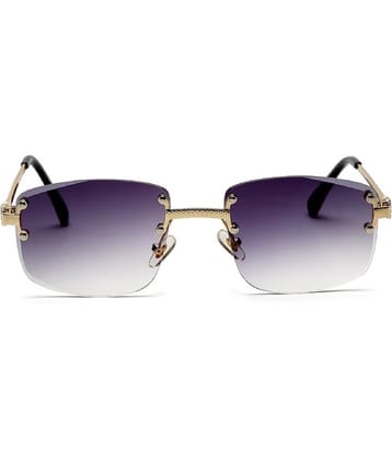 YourSpex - Gold Rectangular Sunglasses ( Pack of 1 )