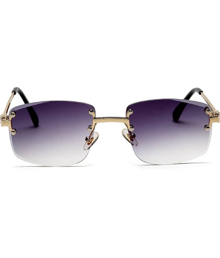YourSpex - Gold Rectangular Sunglasses ( Pack of 1 )