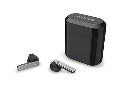 Philips Audio TWS TAT3225 True Wireless Earbuds | 24 Hr Playtime, IPX4, Bluetooth 5.2, Voice Assistant - Black Philips Audio TWS TAT3225 True Wireless Earbuds | 24 Hr Playtime, IPX4, Bluetooth 5.2, Voice Assistant - Black