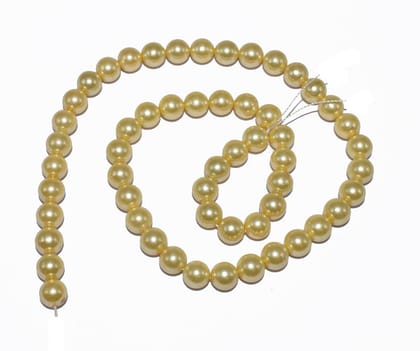 Natural Freshwater Round Pearl Oysters Loose Beads for  Craft & Jewelry Making.  FWP-022-Per String Of Approx 46 Pcs / 8 MM