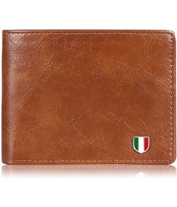 GIOVANNY - Brown Faux Leather Men's Regular Wallet ( Pack of 1 )