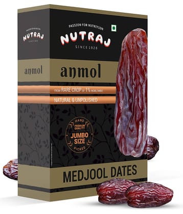 Nutraj Anmol Medjool Dates 500g, Dry Fruit Khajur 500g)