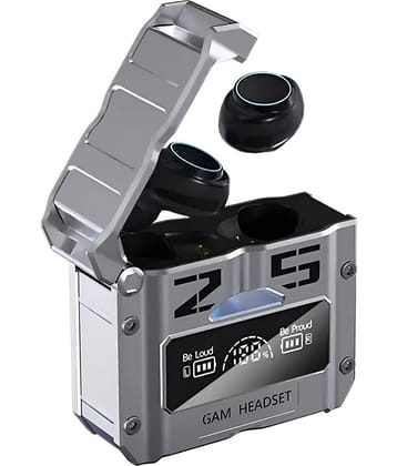 VEhop Grenade Bluetooth True Wireless (TWS) In Ear 30 Hours Playback Dual pairing,Low Latency IPX4(Splash & Sweat Proof) Gray