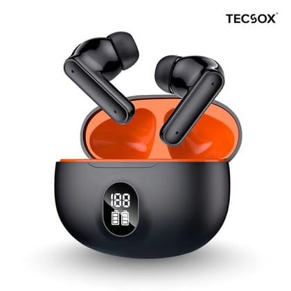Order TecSox Pulse411  Bluetooth Earbuds | Deep Bass | Under ₹1000 Order TecSox Pulse411  Bluetooth Earbuds | Deep Bass | Under ₹1000 - Black