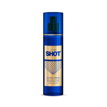 LAYER'R SHOT Alpine Body Spray For Men - 2 x135ml | Long-Lasting Premium Fresh & Confident Fragrance | Perfect For Every Occasion | Ideal For Men