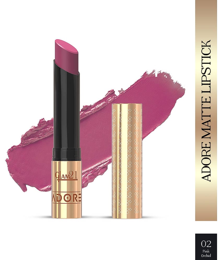 Glam21 Candy Pink Matte Transferproof Creme Lipstick ( Pack of 1 )