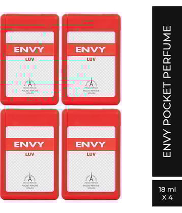 Envy - Luv Pocket Perfume for Women - 18ML Each (Pack of 4)