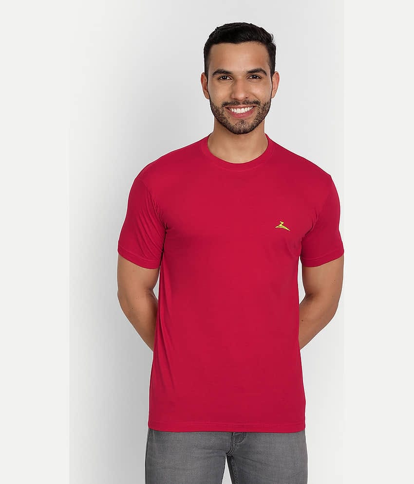 Zeffit Pack of 1 Cotton Blend Regular Fit Men's T-Shirt ( Turquoise )