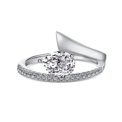 PEAR DROP RING - Fine Silver-5 / Silver