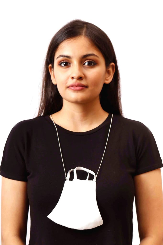 925 Silver Beaded Mask Chain (Unisex)