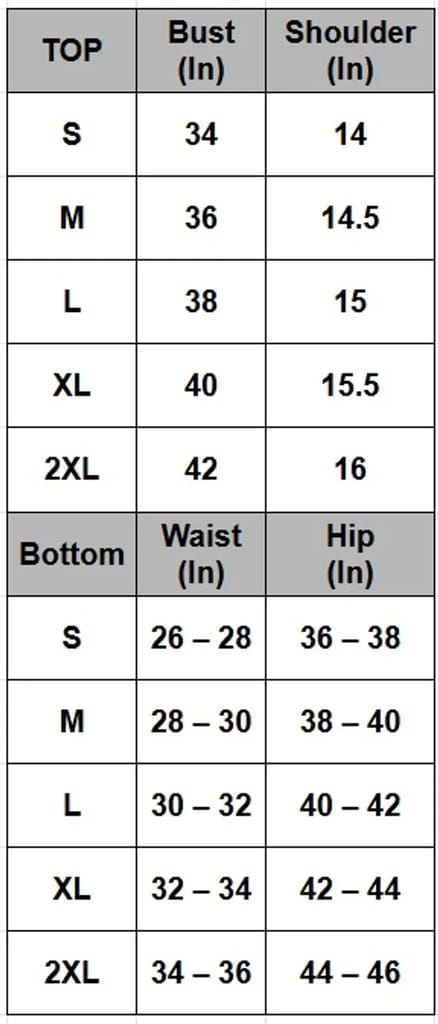 Size Guide Size Guide
