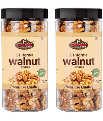YUM YUM Premium California Walnut Kernels Akhrot Giri 700g (Pack of 2 -350g Jar Each)