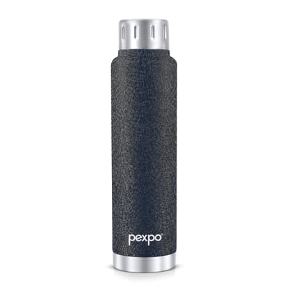 Pexpo 12 Hours Hot and Cold Thermosteel Insulated ISI Certified Flask (500ml, Black, Cameo)